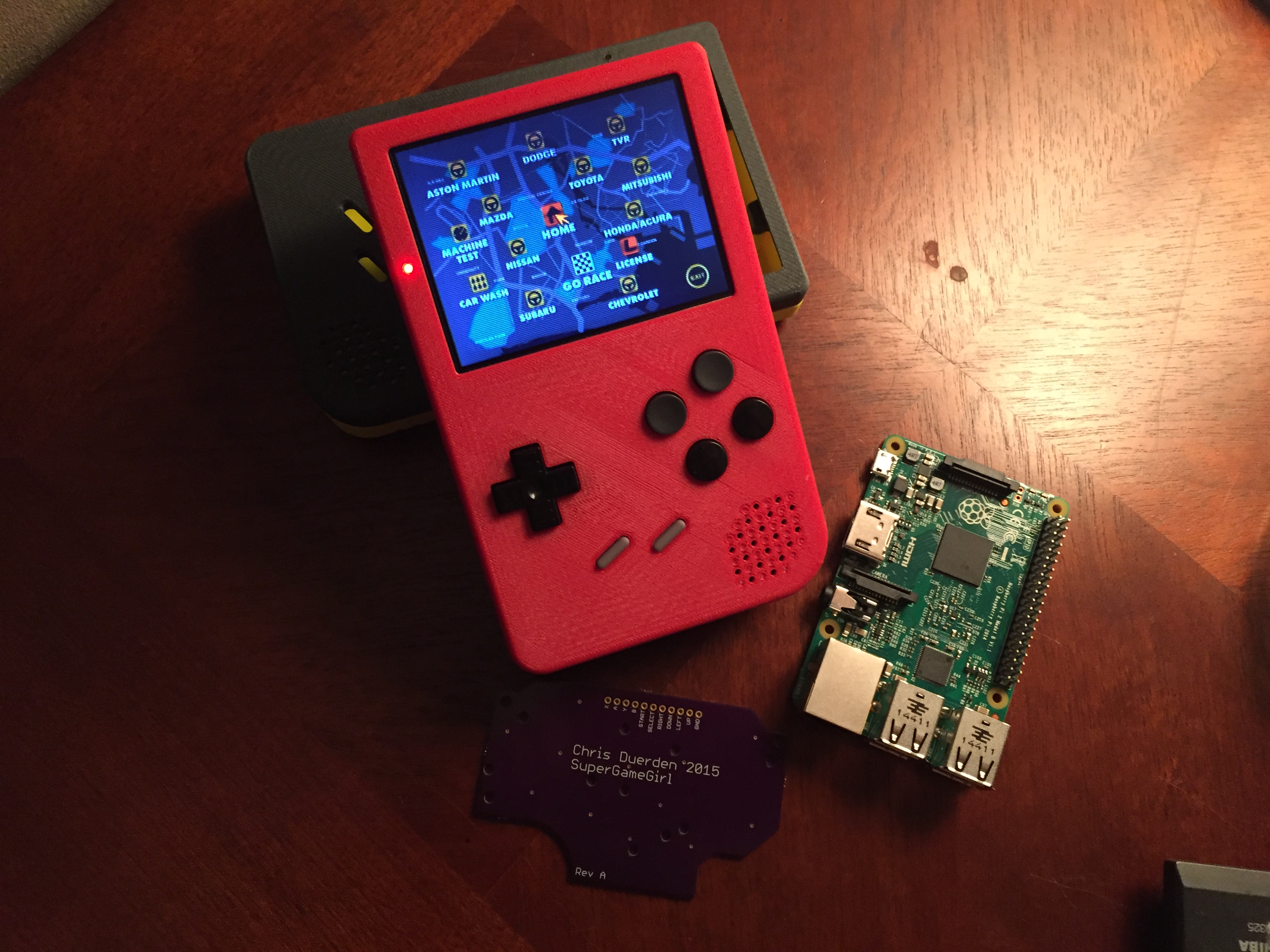 raspberry pi 3 handheld console