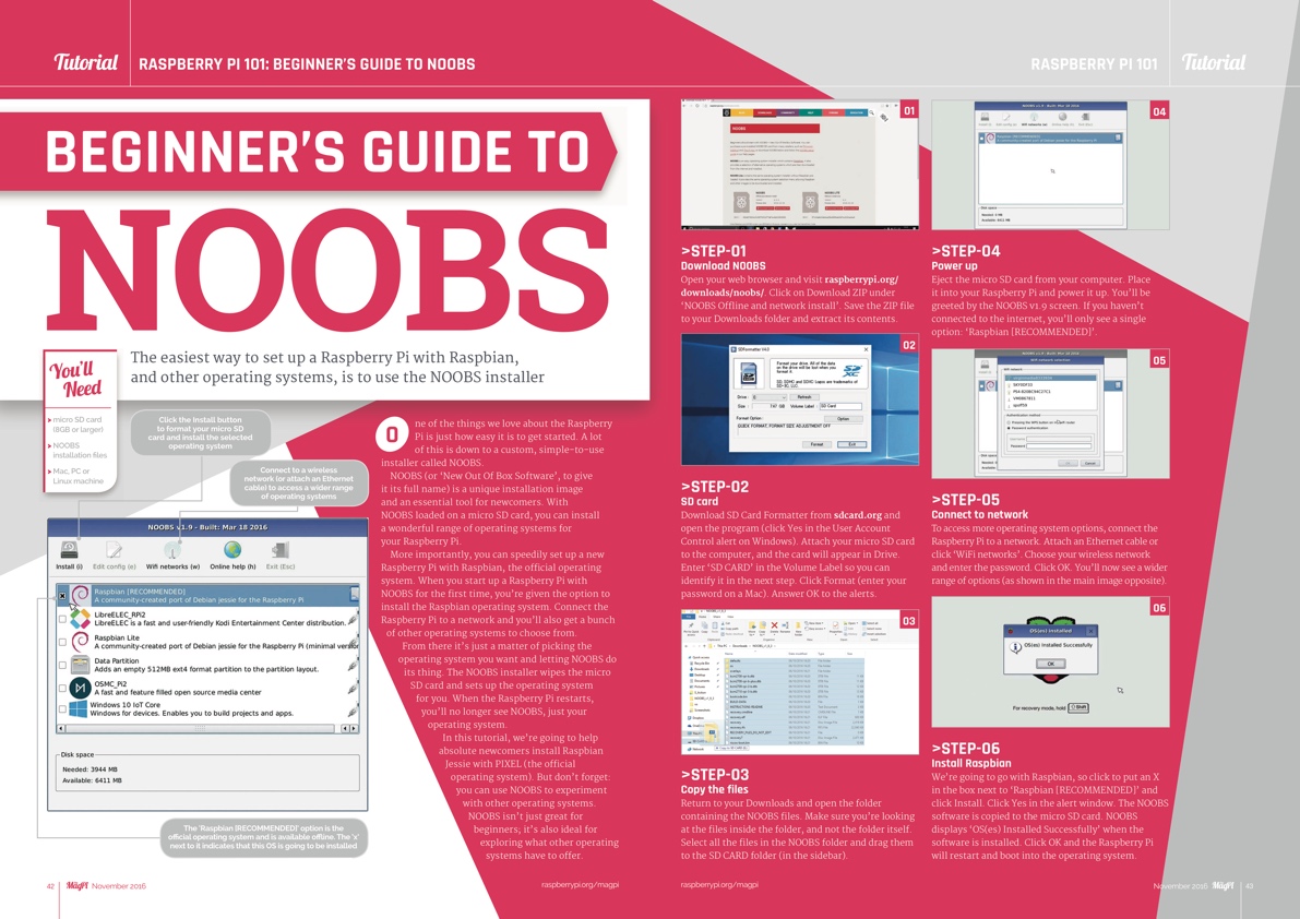 How to install NOOBS on a Raspberry Pi — The MagPi magazine