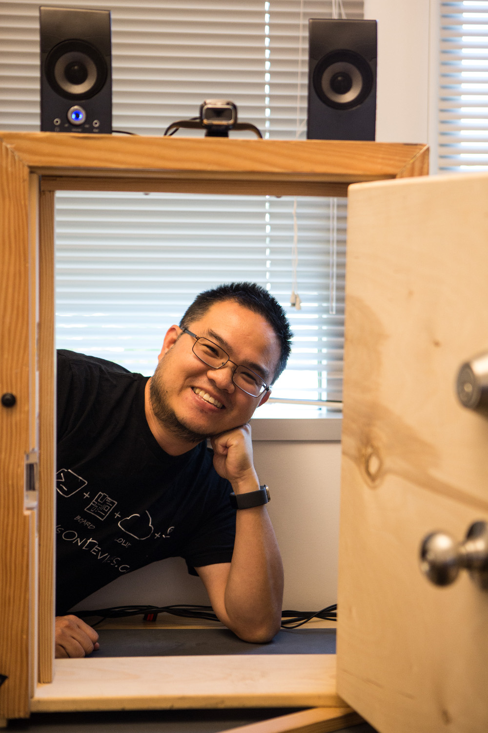  Masato Sudo, showing off a successful door opening