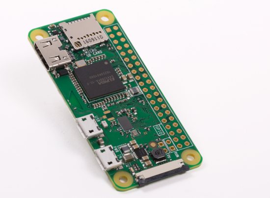  All of the components are placed on one side of the Pi Zero W to help keep costs down.