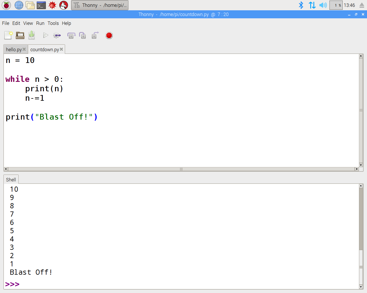 raspberry pi 3 python text editor